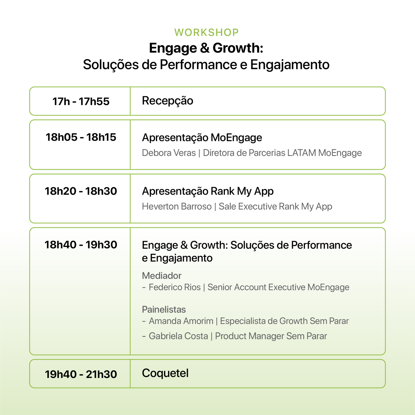 Engage & Growth: Soluções de Performance e Engajamento